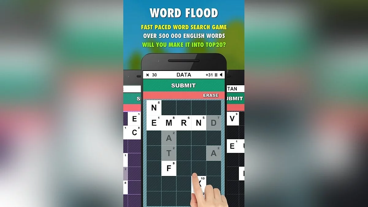 Скриншоты из Word Flood PRO