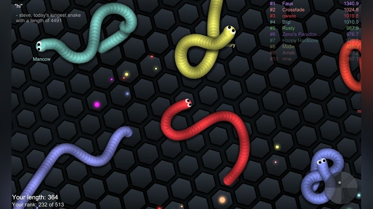 ТОП-22 - игры, похожие на slither.io - список лучших игр наподобие  slither.io