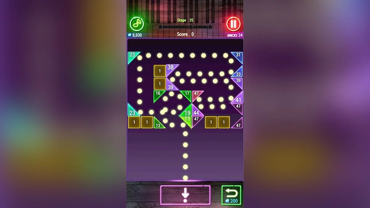 Скриншоты из Bricks Breaker Melody