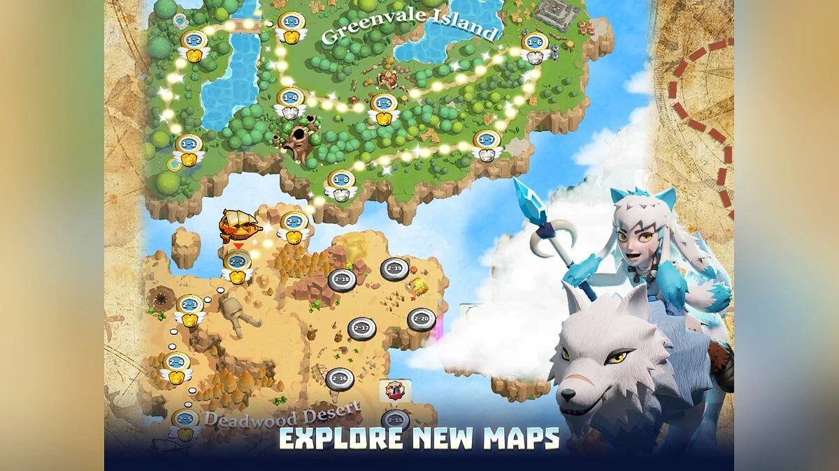 Скриншоты из Wild Sky TD: Tower Defense in 3D Fantasy Kingdom