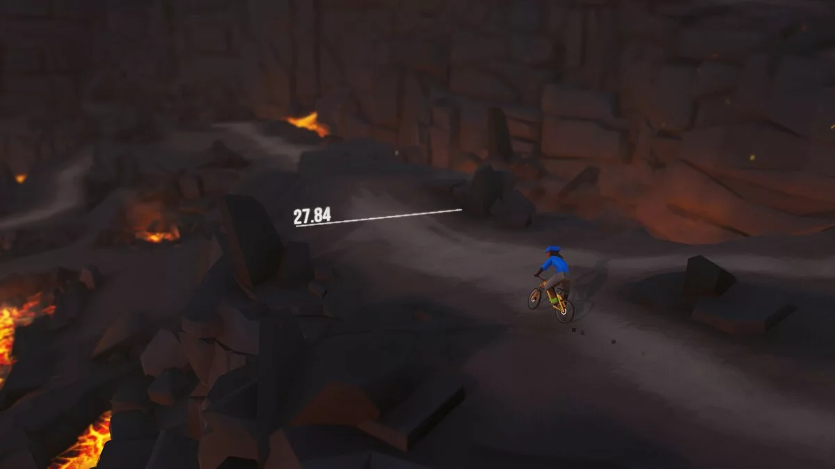 Скриншоты из Lonely Mountains: Downhill - Eldfjall Island