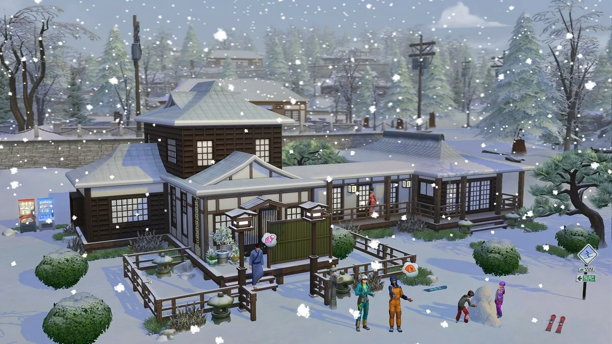 Скриншоты из The Sims 4: Snowy Escape