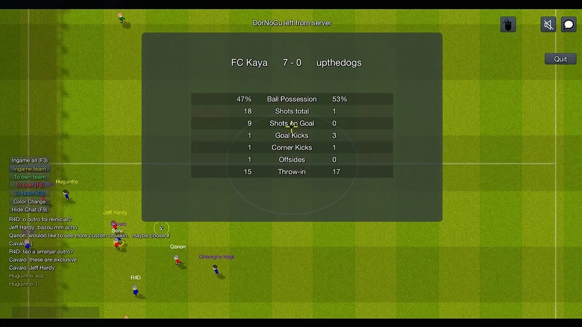 Скриншоты из World of Soccer RELOADED