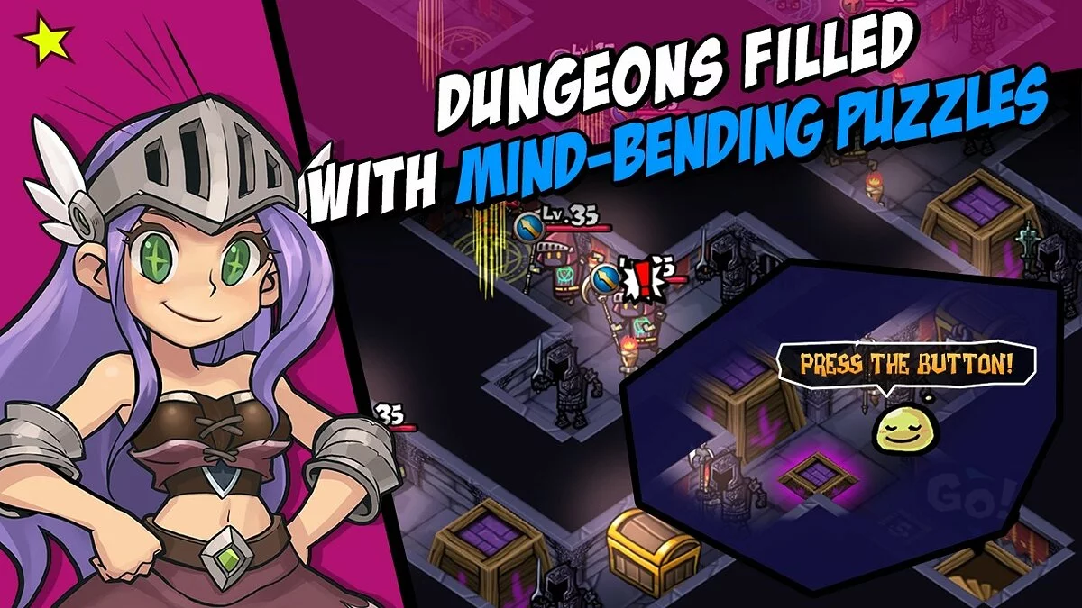 Скриншоты из WhamBam Warriors - Puzzle RPG