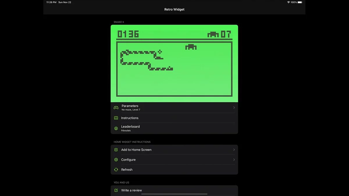 Скриншоты из Retro Widget 2
