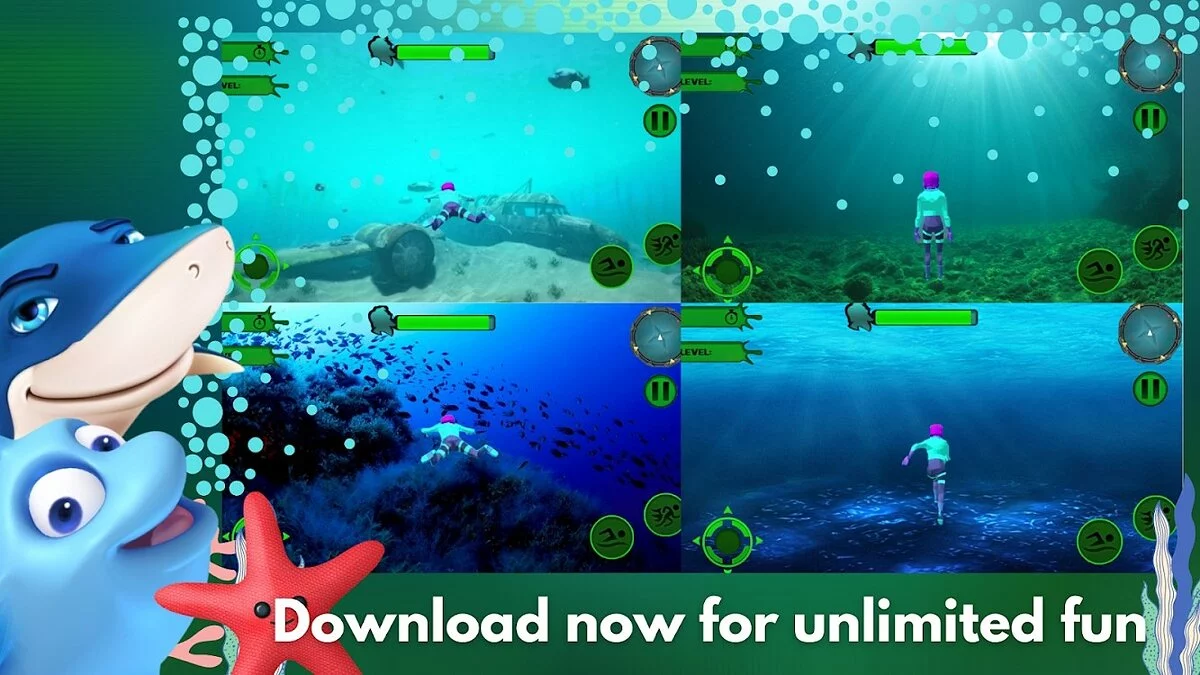Скриншоты из Underwater Aqua Queen Master 3D: Scuba Adventures