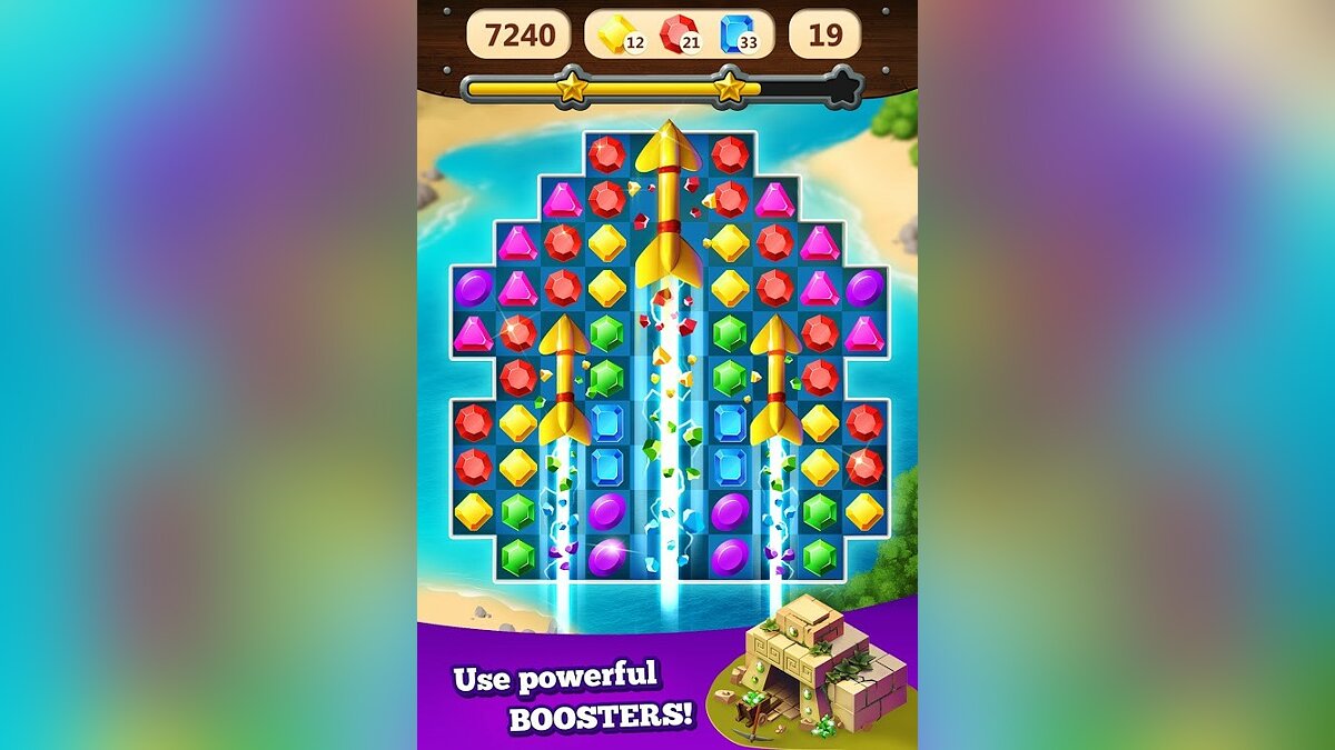 Jewel Rush - Free Match 3 & Puzzle Game - что это за игра, трейлер,  системные требования, отзывы и оценки, цены и скидки, гайды и прохождение,  похожие игры Поиск Самоцветов - игра