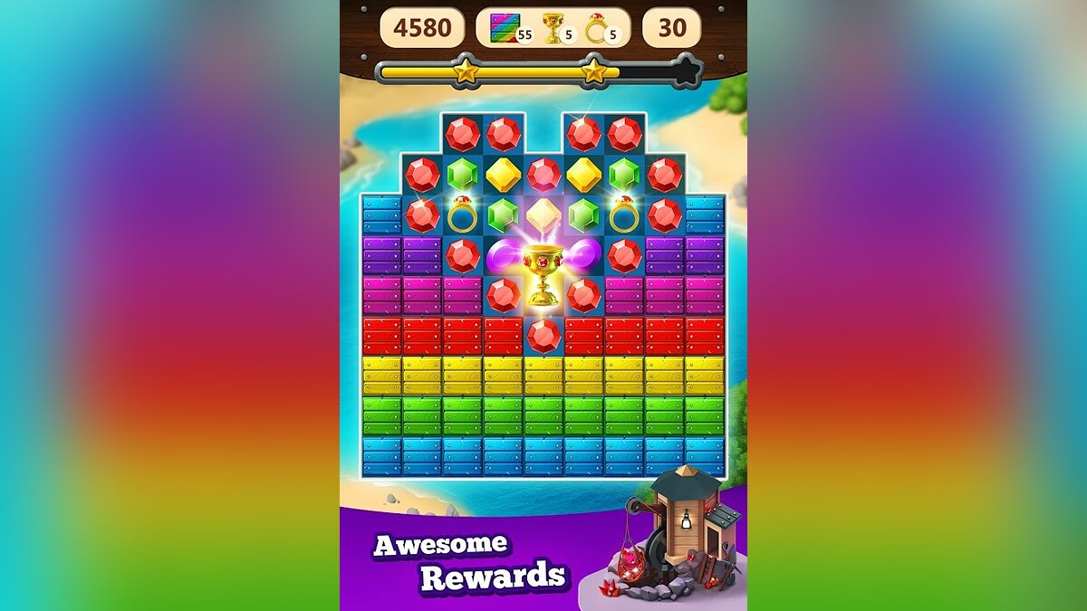 Jewel Rush - Free Match 3 & Puzzle Game - что это за игра, трейлер,  системные требования, отзывы и оценки, цены и скидки, гайды и прохождение,  похожие игры Поиск Самоцветов - игра