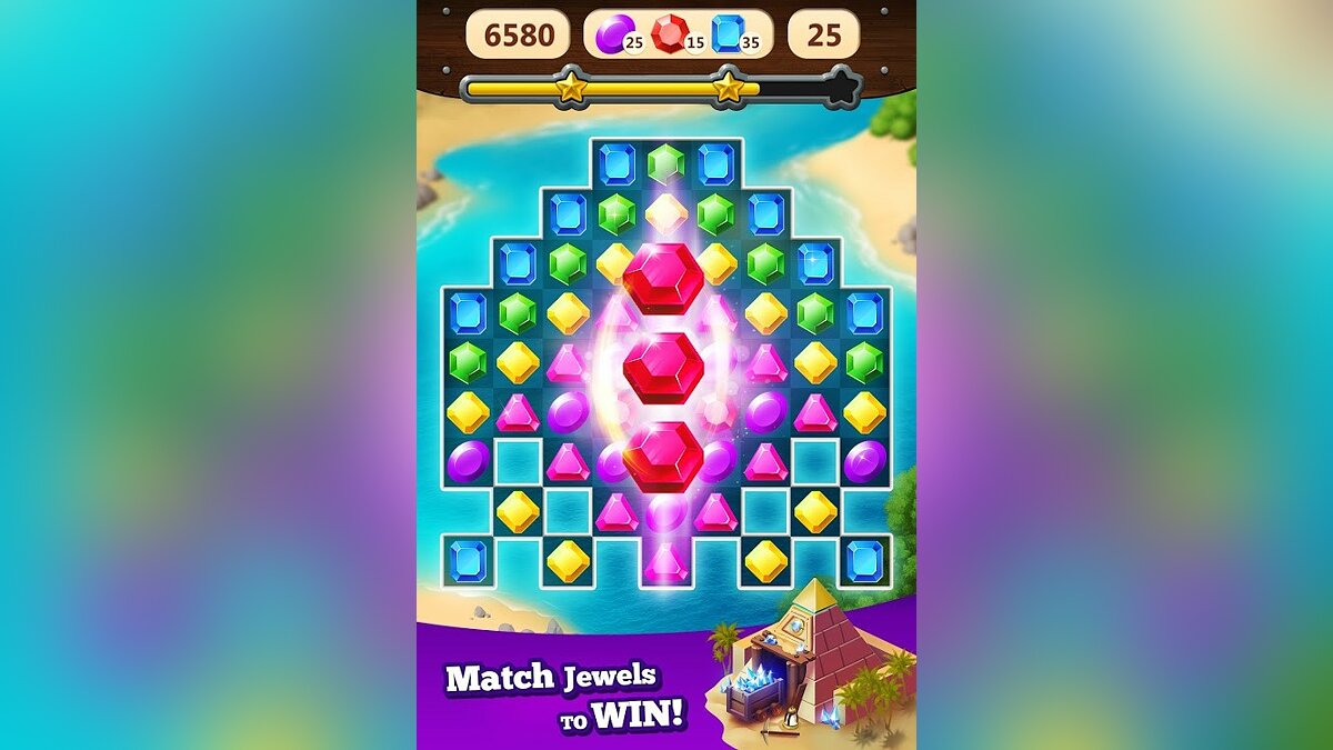 Jewel Rush - Free Match 3 & Puzzle Game - что это за игра, трейлер,  системные требования, отзывы и оценки, цены и скидки, гайды и прохождение,  похожие игры Поиск Самоцветов - игра