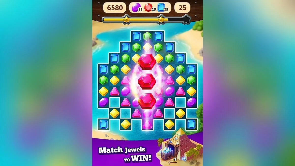 Скриншоты из Jewel Rush - Free Match 3 & Puzzle Game