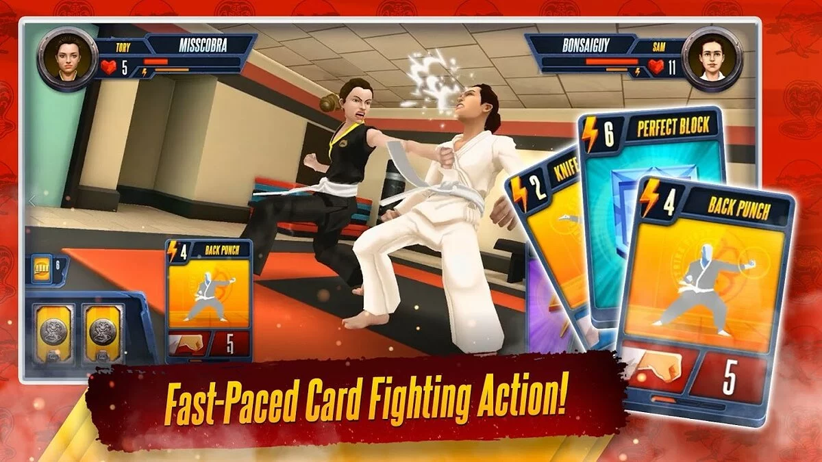 Скриншоты из Cobra Kai: Card Fighter
