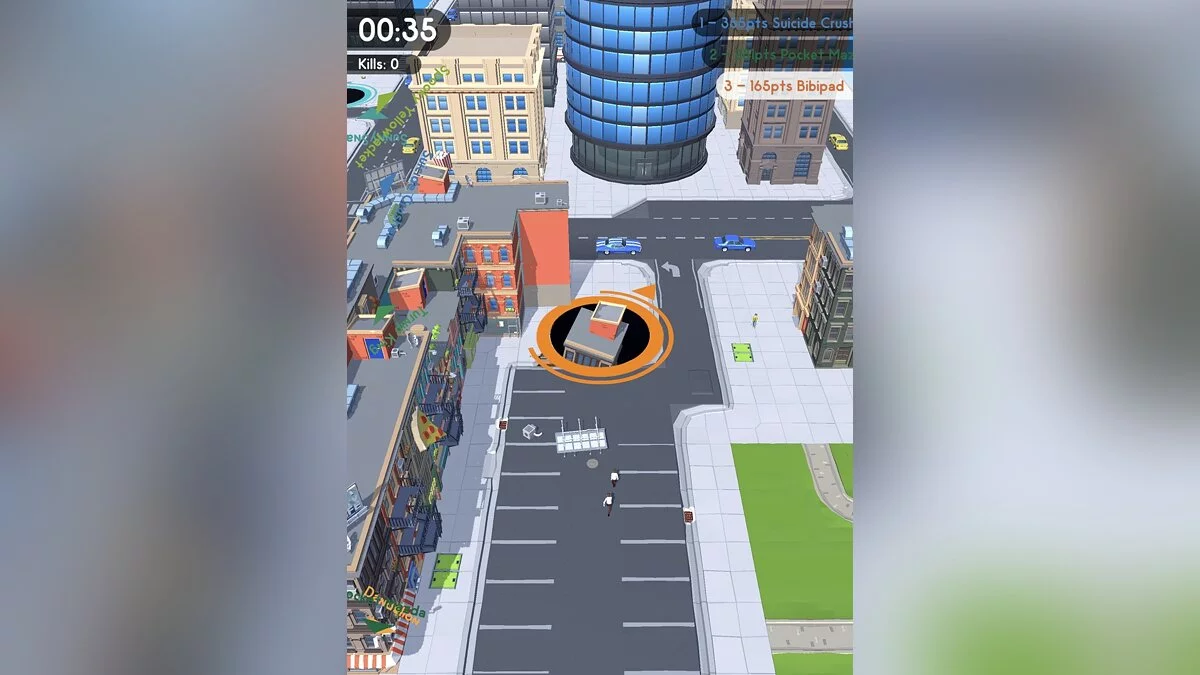 Скриншоты из Hole.io
