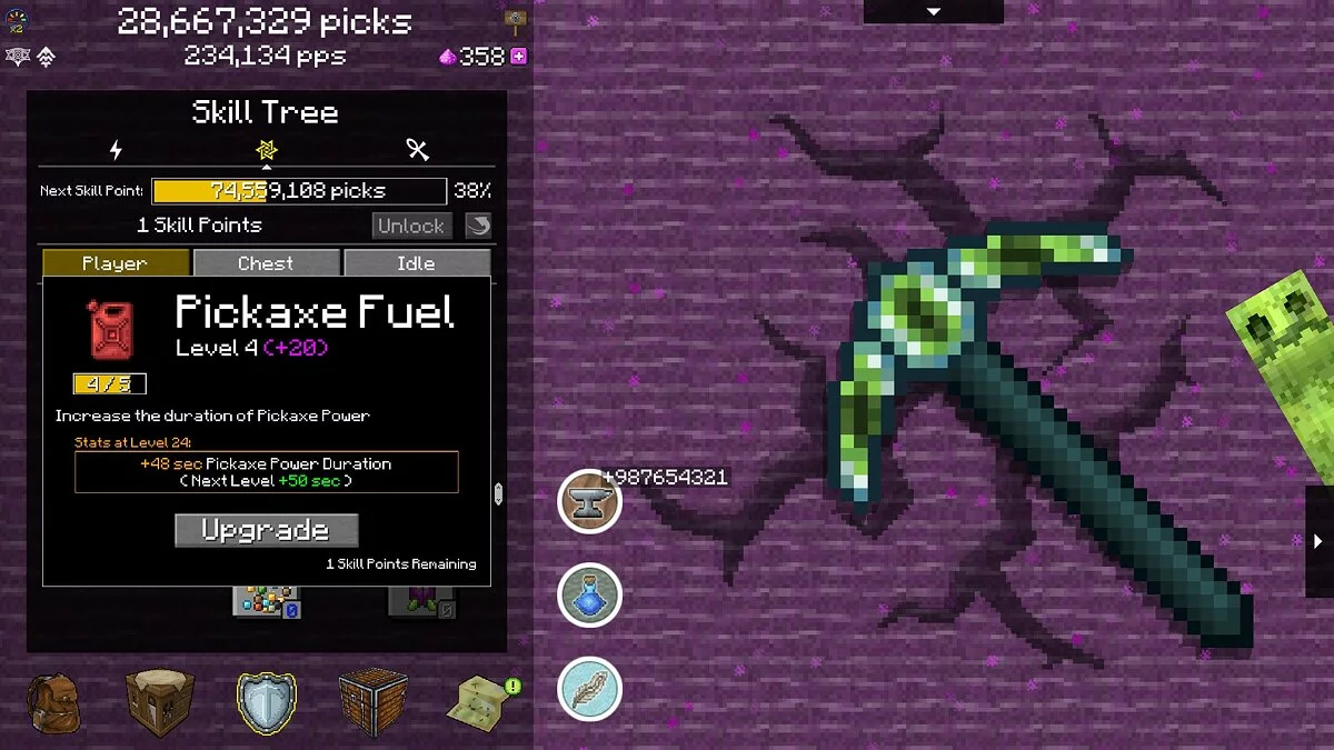 Скриншоты из PickCrafter