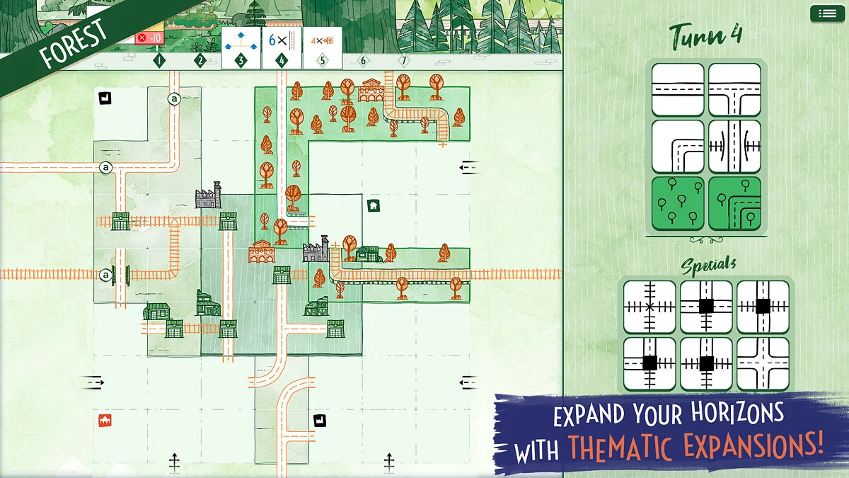 Скриншоты из Railroad Ink Challenge