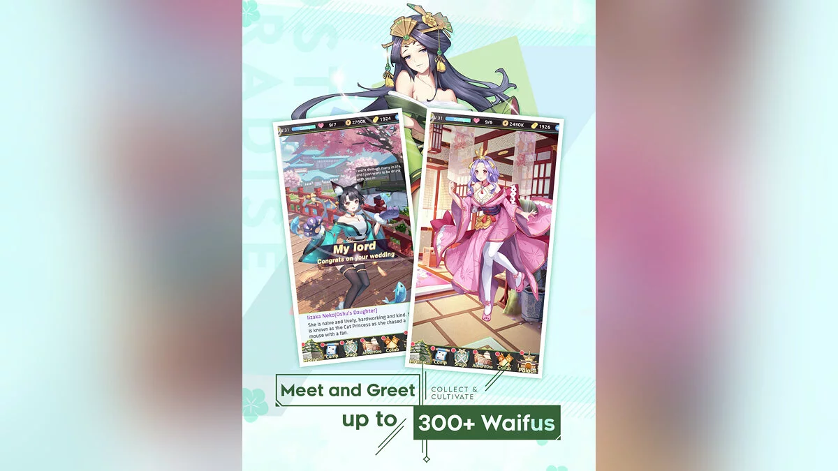 Скриншоты из Lost in Paradise: Waifu Connect