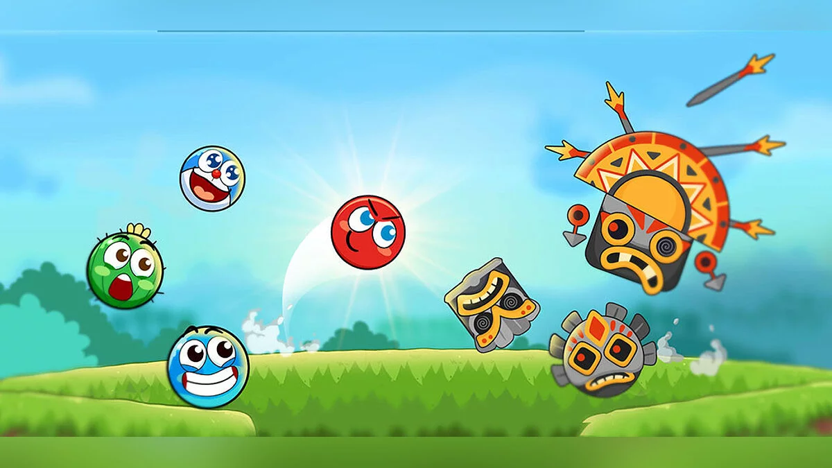 Скриншоты из Red Bounce Ball Heroes
