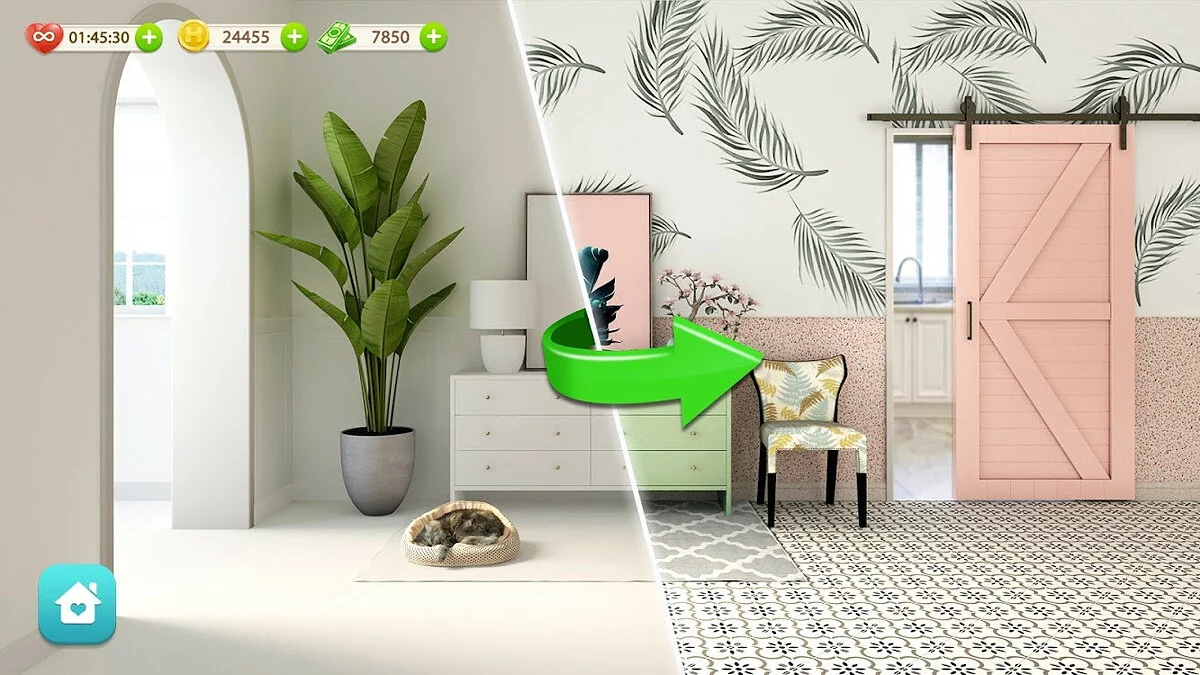 Скриншоты из Dream Home – House & Interior Design Makeover Game