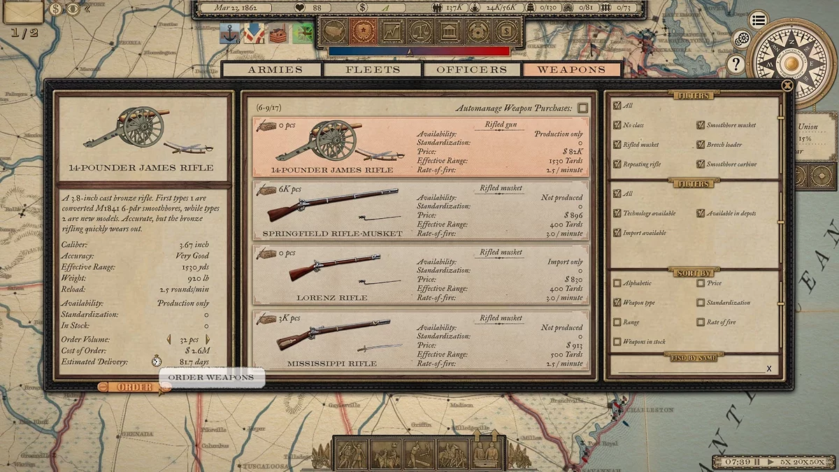 Скриншоты из Grand Tactician: The Civil War (1861-1865)