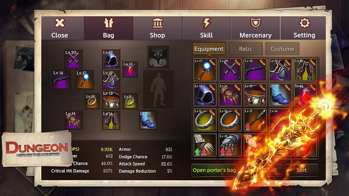 Скриншоты из Dungeon Heroes The Monster MMORPG