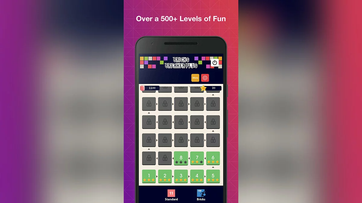 Скриншоты из Bricks Breaker Pro