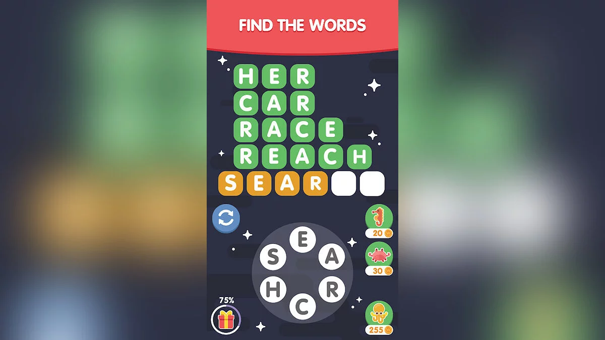 Скриншоты из Word Search Sea: Unscramble words