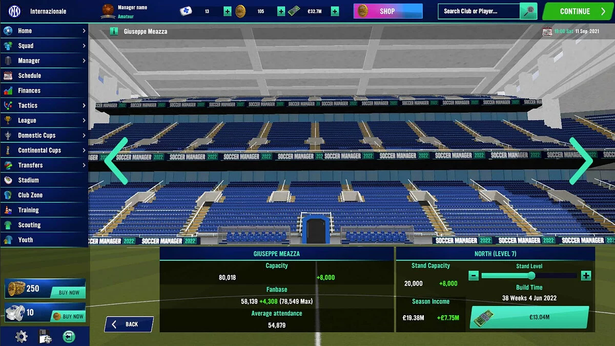 Скриншоты из Soccer Manager 2022