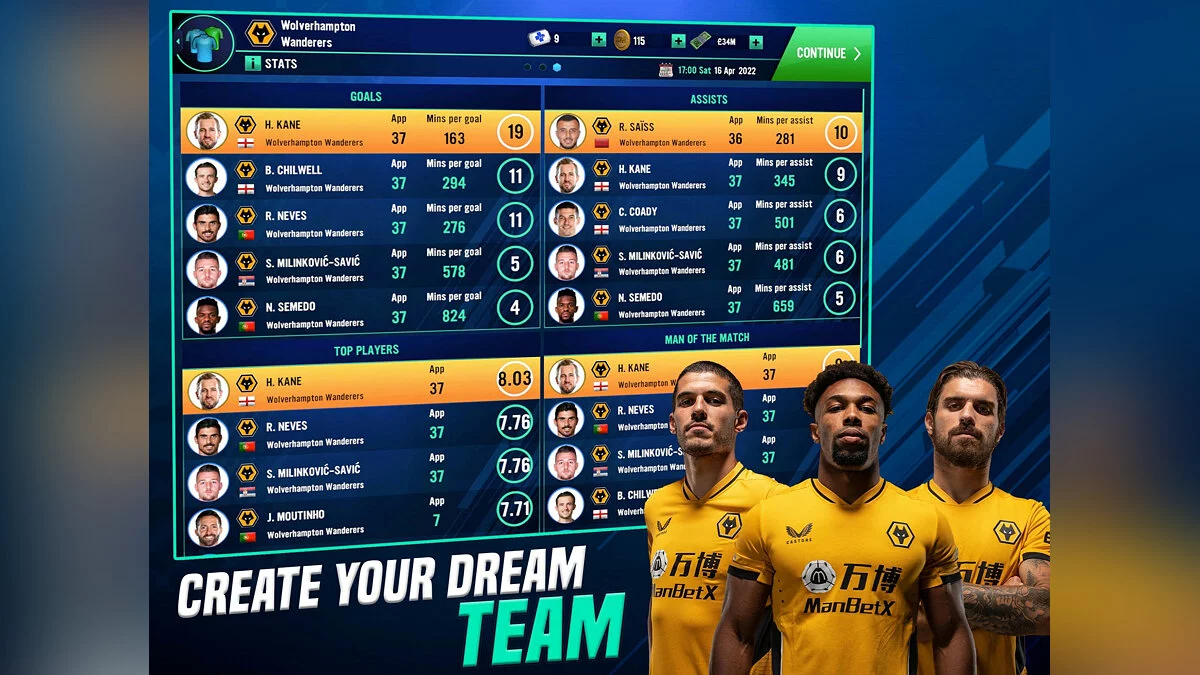 Скриншоты из Soccer Manager 2022 / Картинка 1