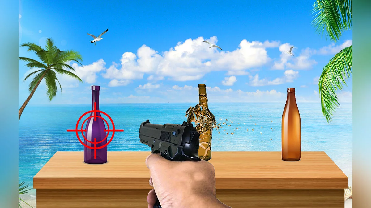 Скриншоты из Bottle target shooting Master