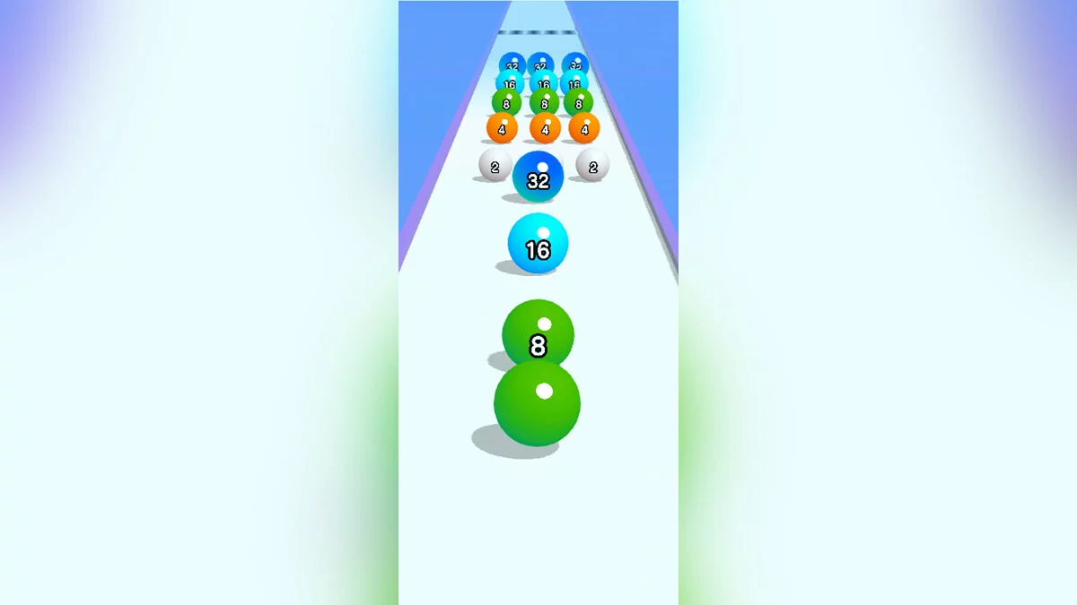 Скриншоты из Ball Run 2048