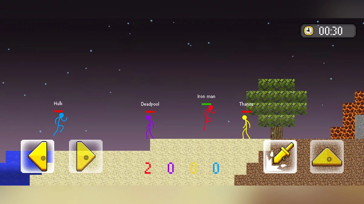 Скриншоты из Stickman Hero Fight Battle War