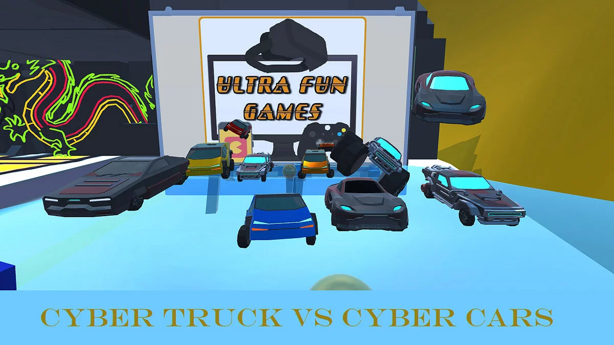 Скриншоты из CYBERTRUCK VS CYBER CARS RACING