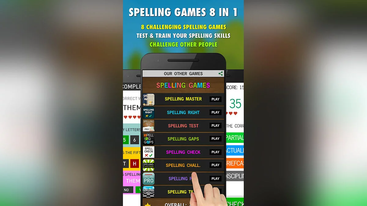 Скриншоты из Spelling Games PRO