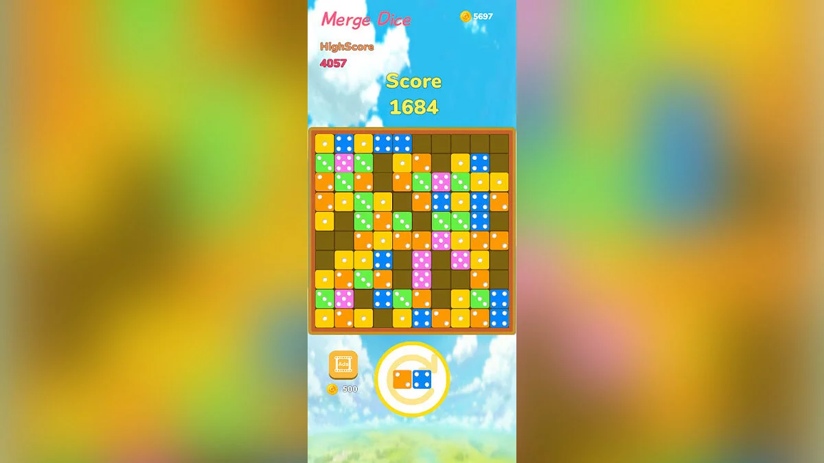 Скриншоты из 10x10 Merge Dice