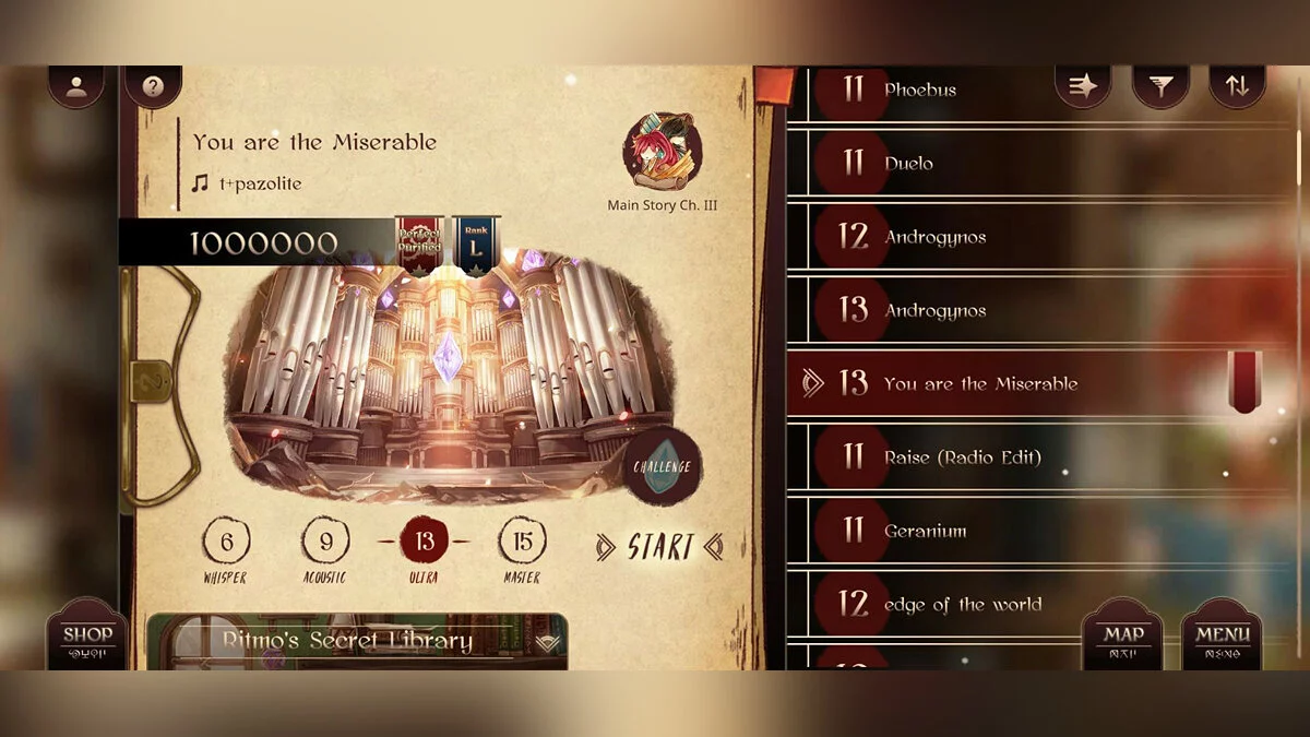 Скриншоты из Lanota - Music game with story