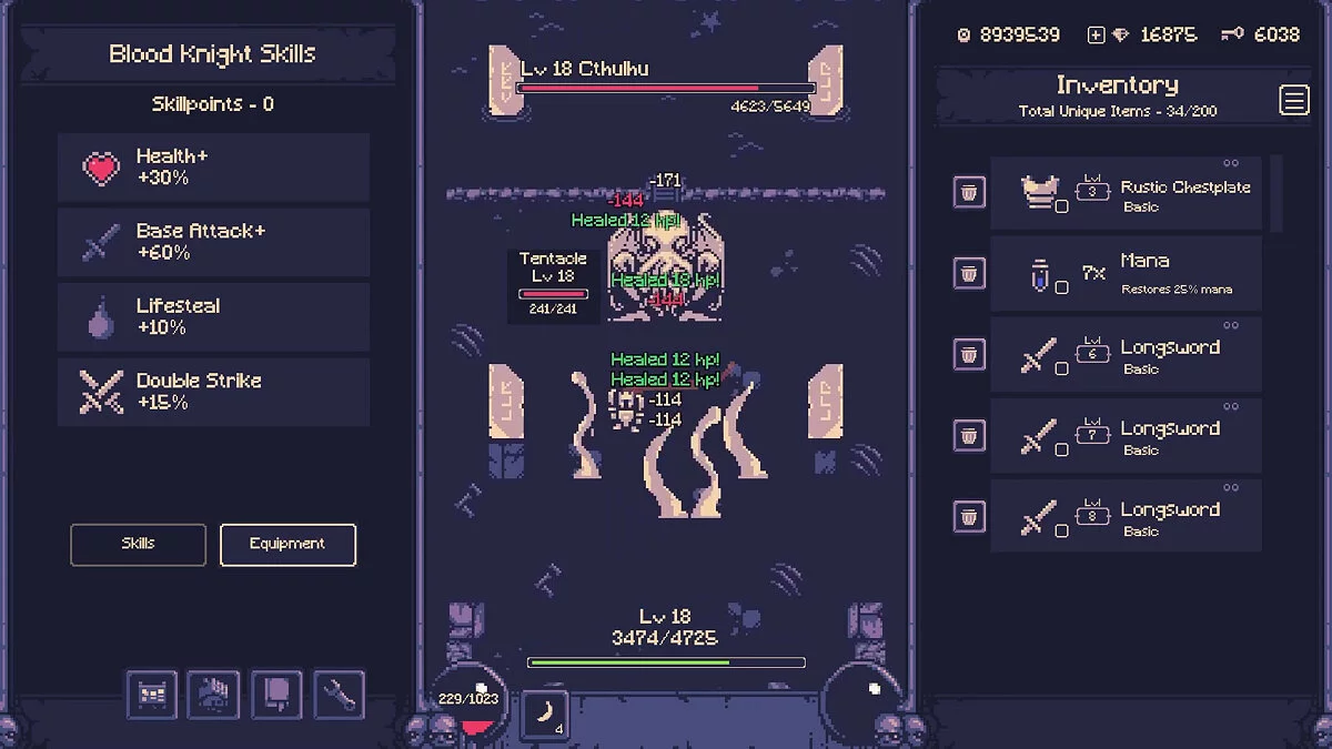 Скриншоты из OneBit Adventure
