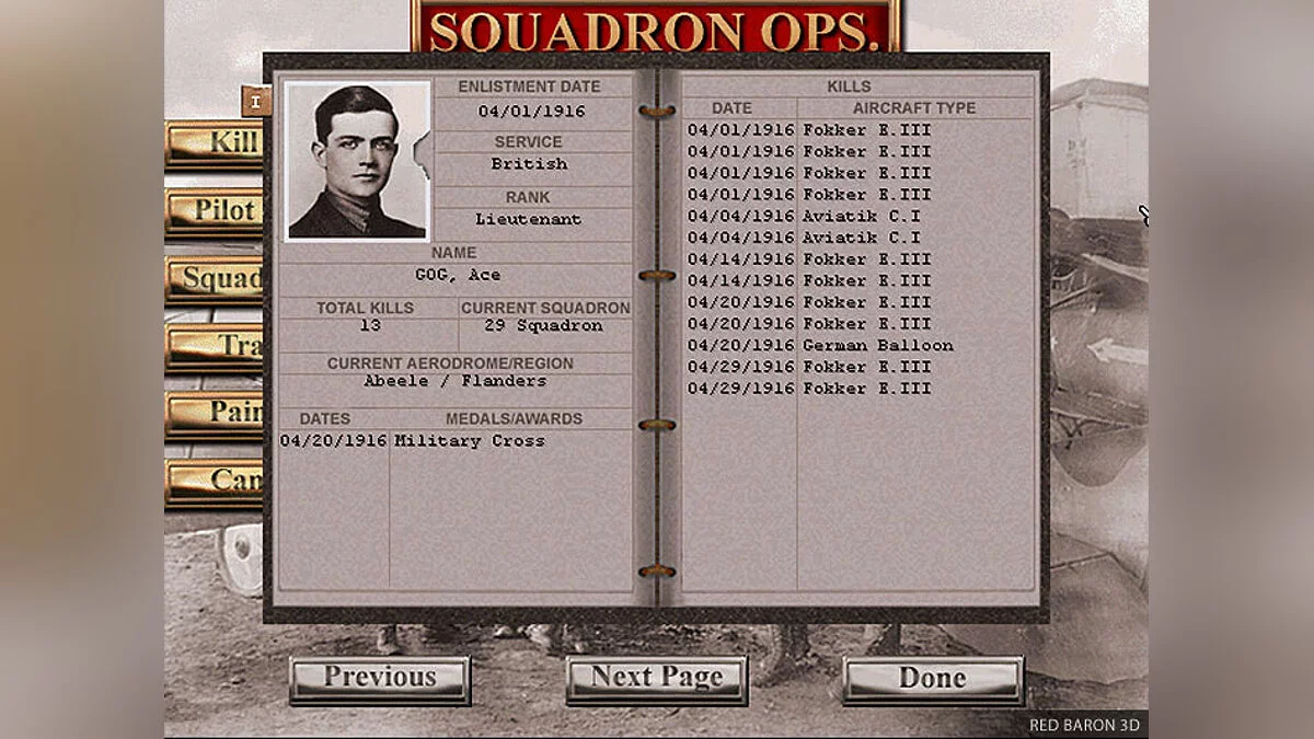 Скриншоты из Red Baron: Mission Builder