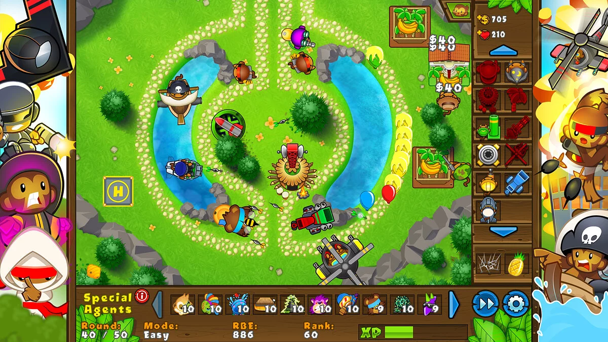 Скриншоты из Bloons TD 5