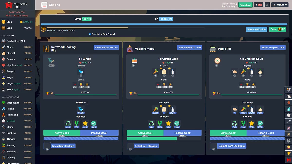 Скриншоты из Melvor Idle