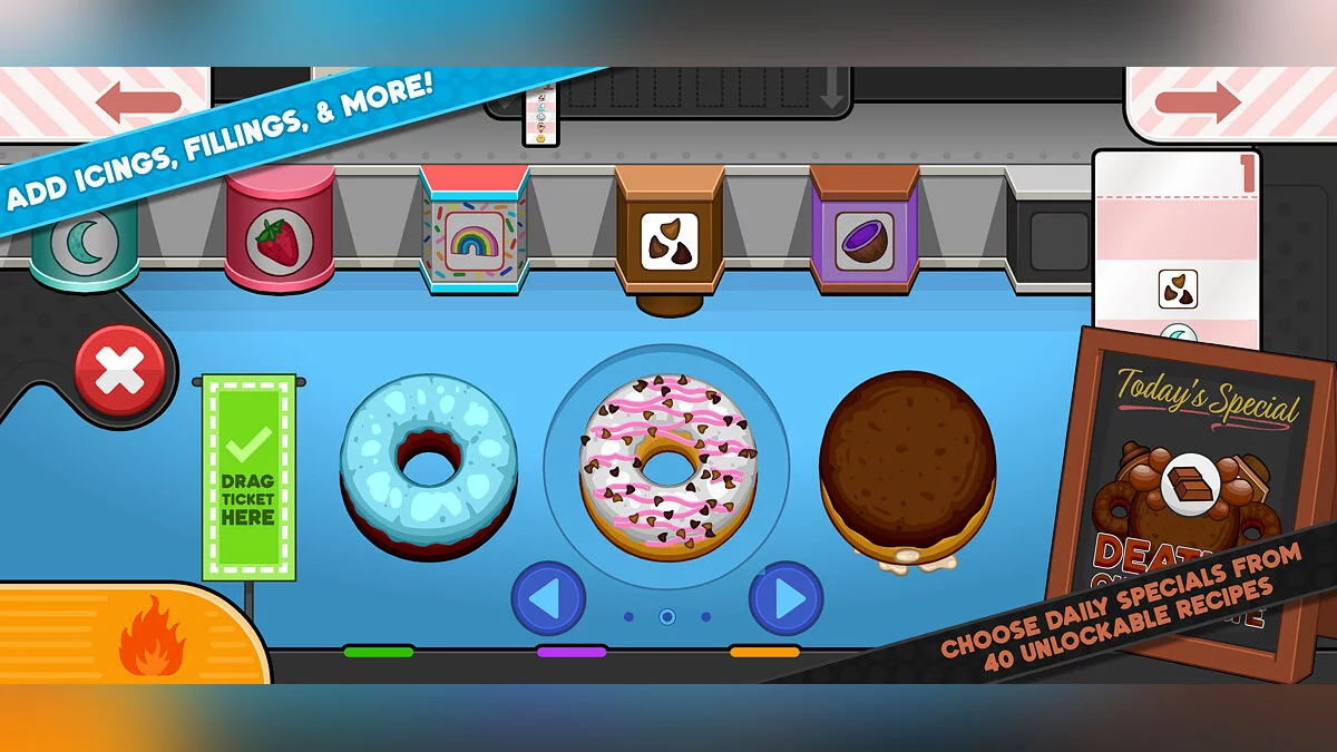 Скриншоты из Papa's Donuteria To Go!