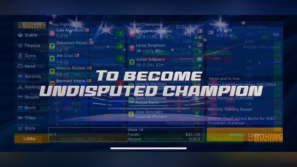 Скриншоты из Boxing Manager (2020)