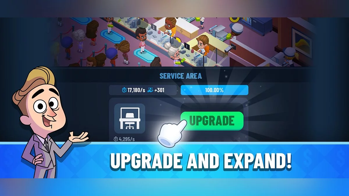 Скриншоты из Idle Bank Tycoon: Money Game