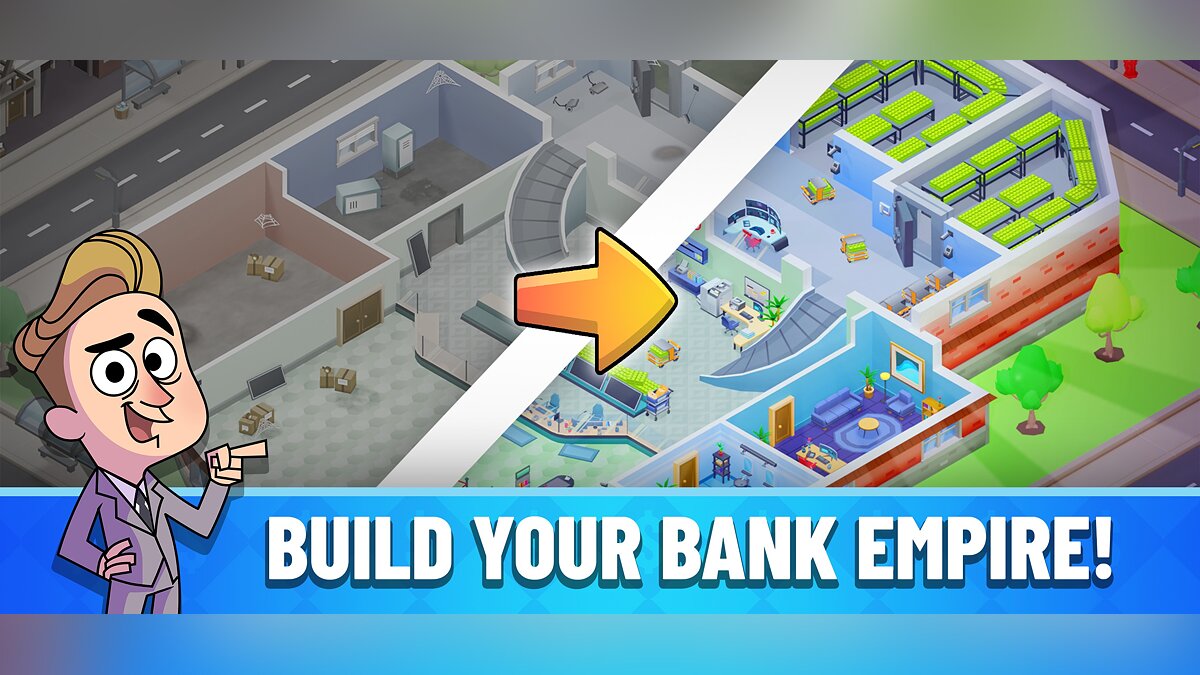 Idle Bank Tycoon: Money Game - что это за игра, трейлер, системные  требования, отзывы и оценки, цены и скидки, гайды и прохождение, похожие  игры