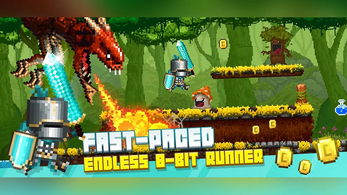 Скриншоты из Bit Heroes Runner