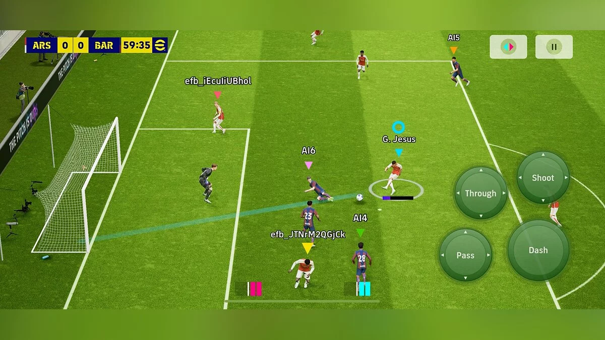 Скриншоты из eFootball 2024