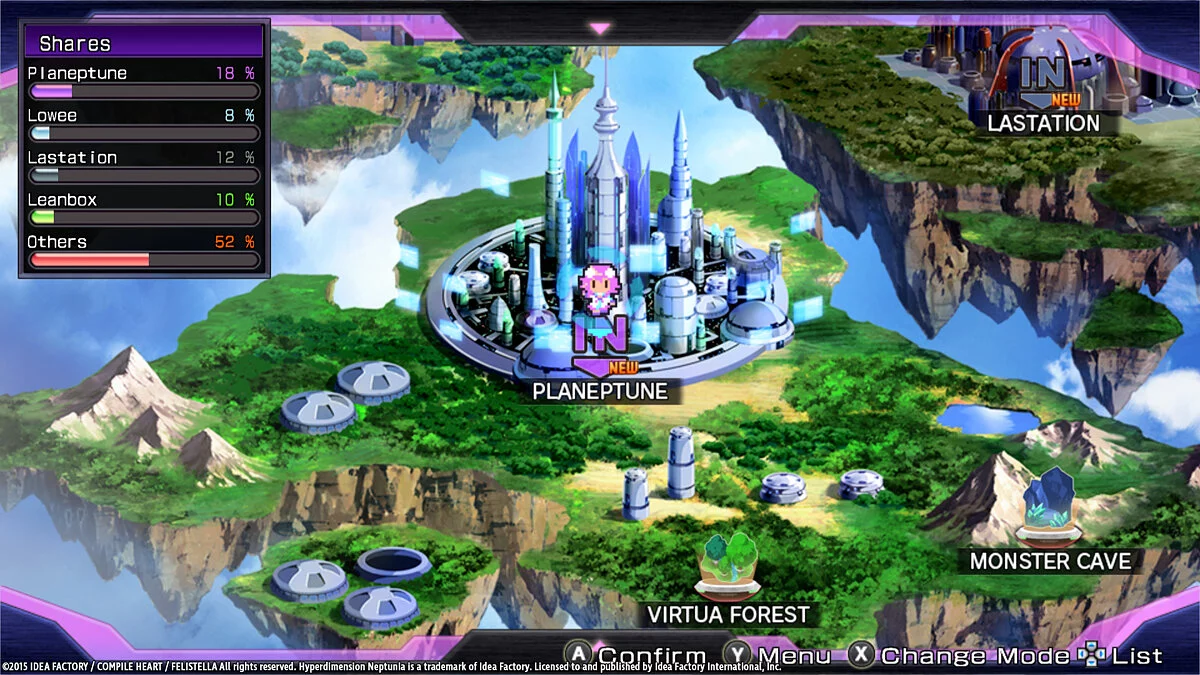 Скриншоты из Hyperdimension Neptunia Re;Birth 1