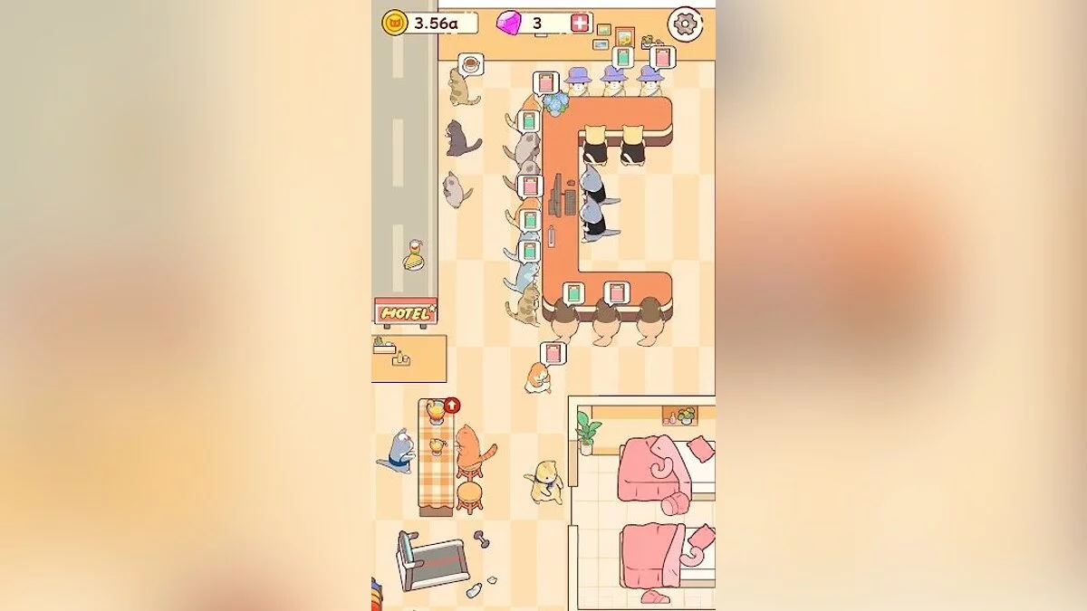 Скриншоты из Cat Hotel: Idle Tycoon Games