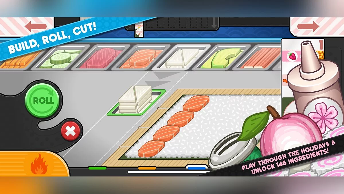 Скриншоты из Papa's Sushiria To Go!