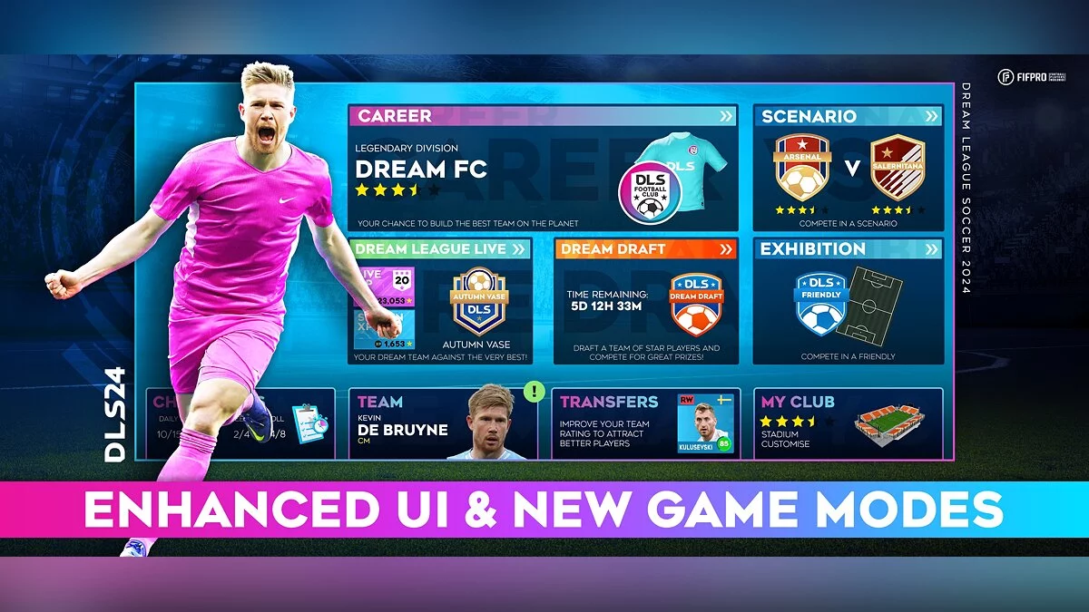 Скриншоты из Dream League Soccer 2024