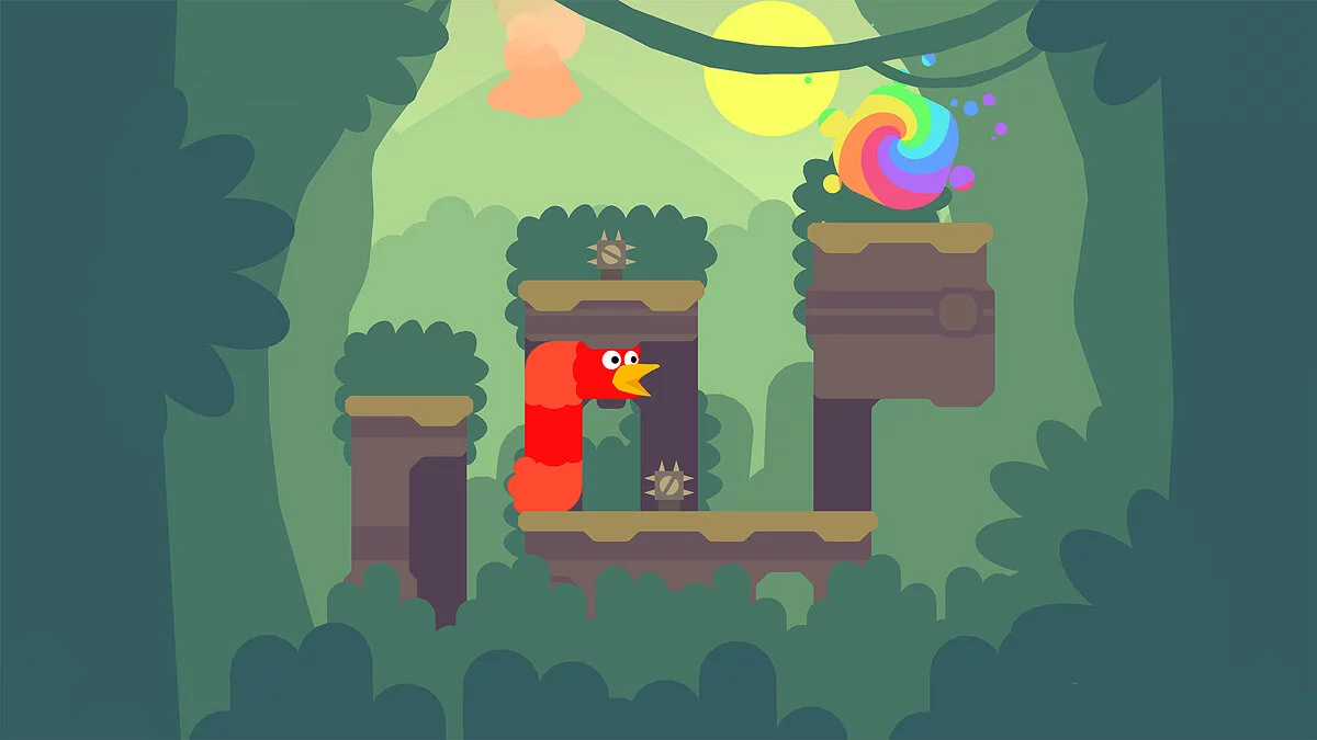 Скриншоты из Snakebird Primer