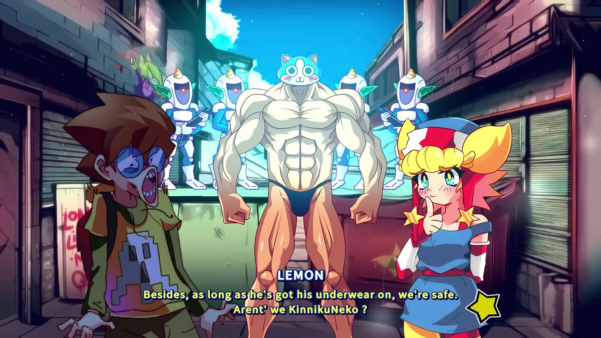 Скриншоты из KinnikuNeko: SUPER MUSCLE CAT